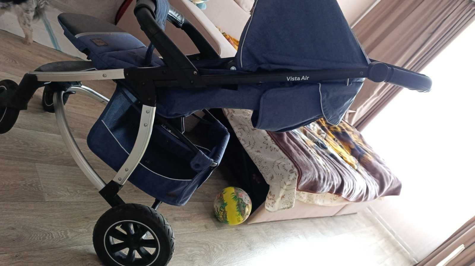 Прогулочная коляска синяя Carrello Vista Air CRL-5511 Denim Blue