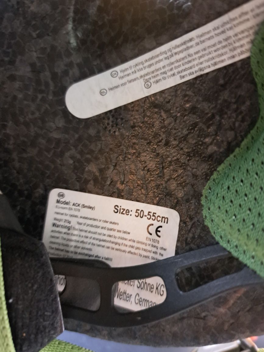 Abus Smiley, kask rowerowy dziecięcy, rozmiar 50-55 cm