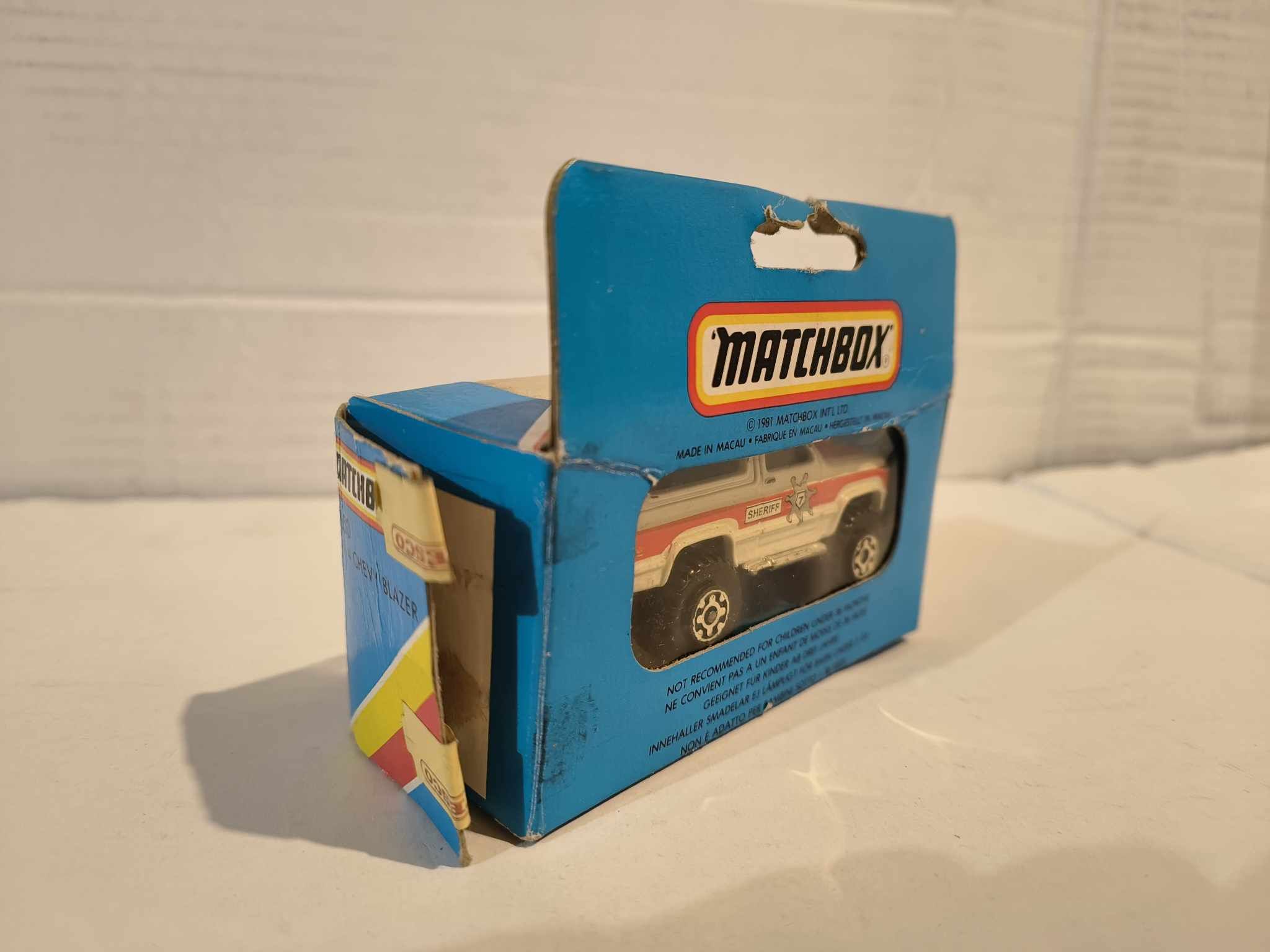 Matchbox 4x4 Chevy Blazer Chevrolet Blue Box