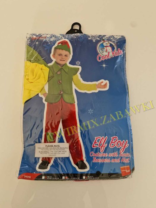 Elf kostium 104-110 ,strój 3-4lat chłopiec