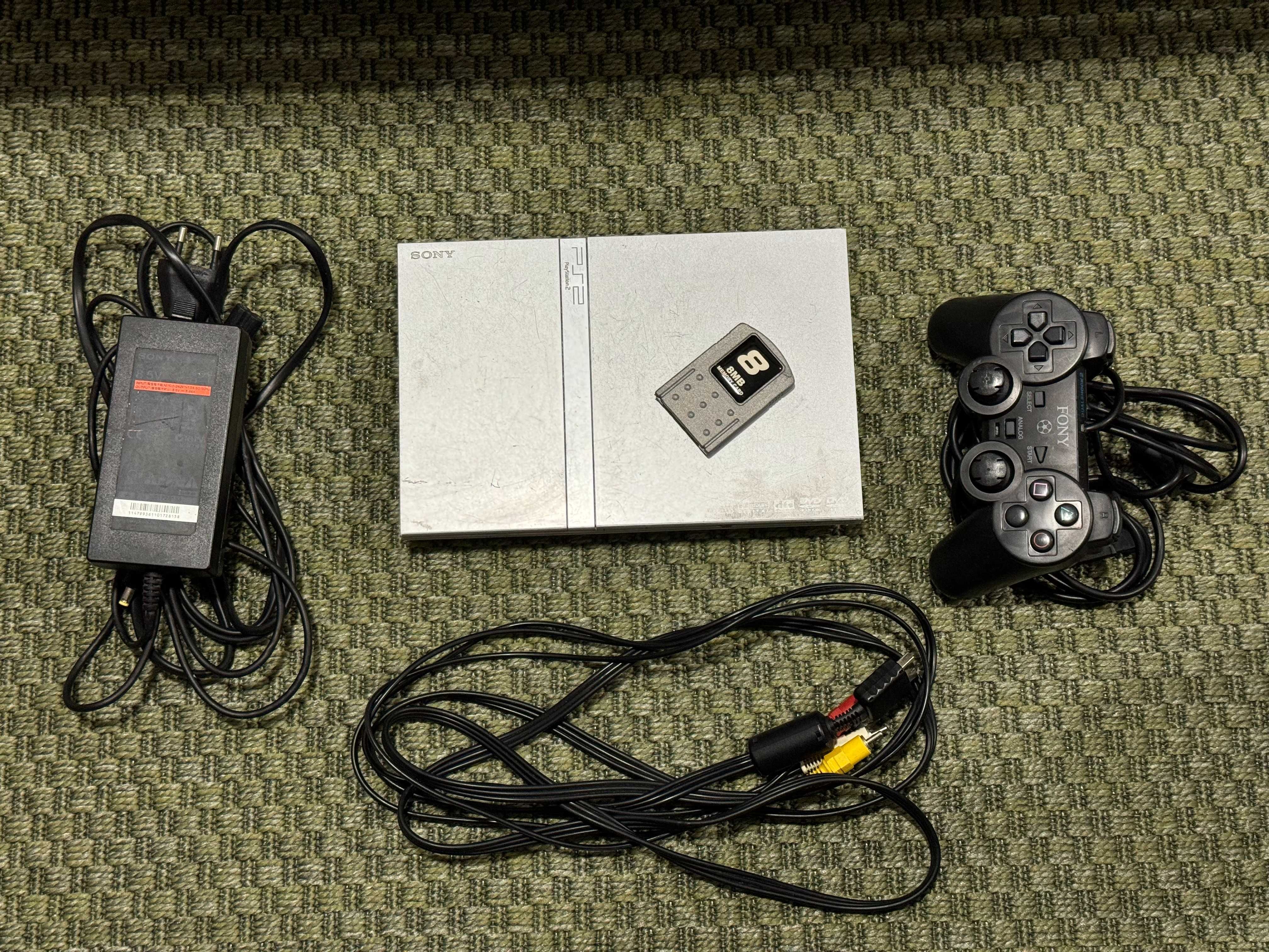 Playstation 2 slim silver + jogos