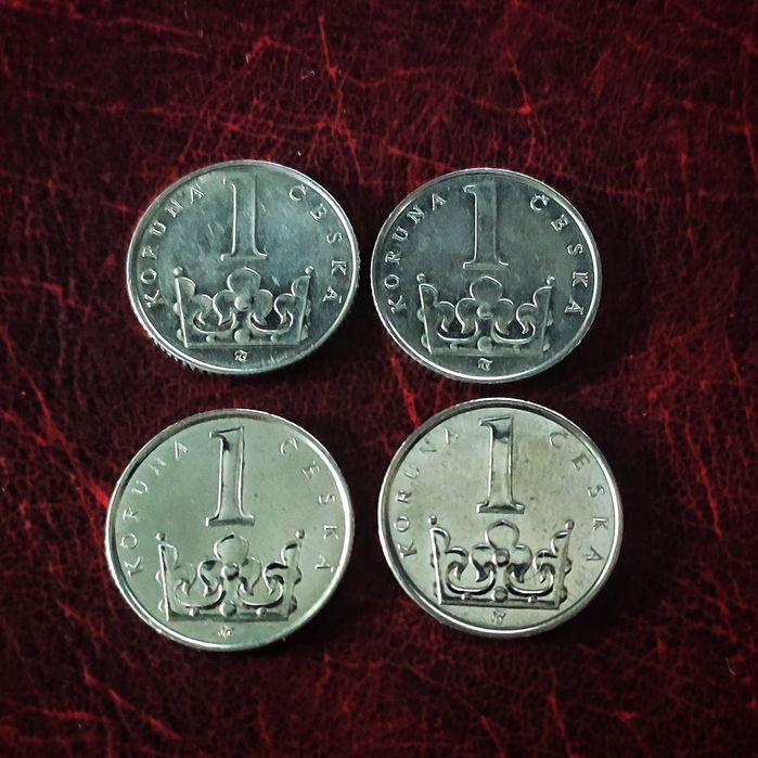 1 korona z 1993, 1994, 2009, 2018 - Czeska Republika