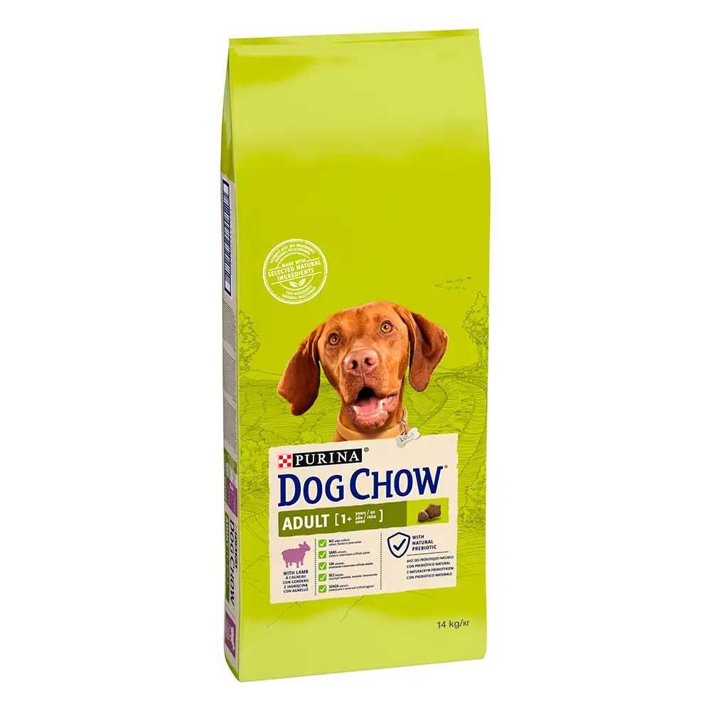 Dog Chow Adult Lamb, сухий корм для дорослих собак з ягням, 14 кг