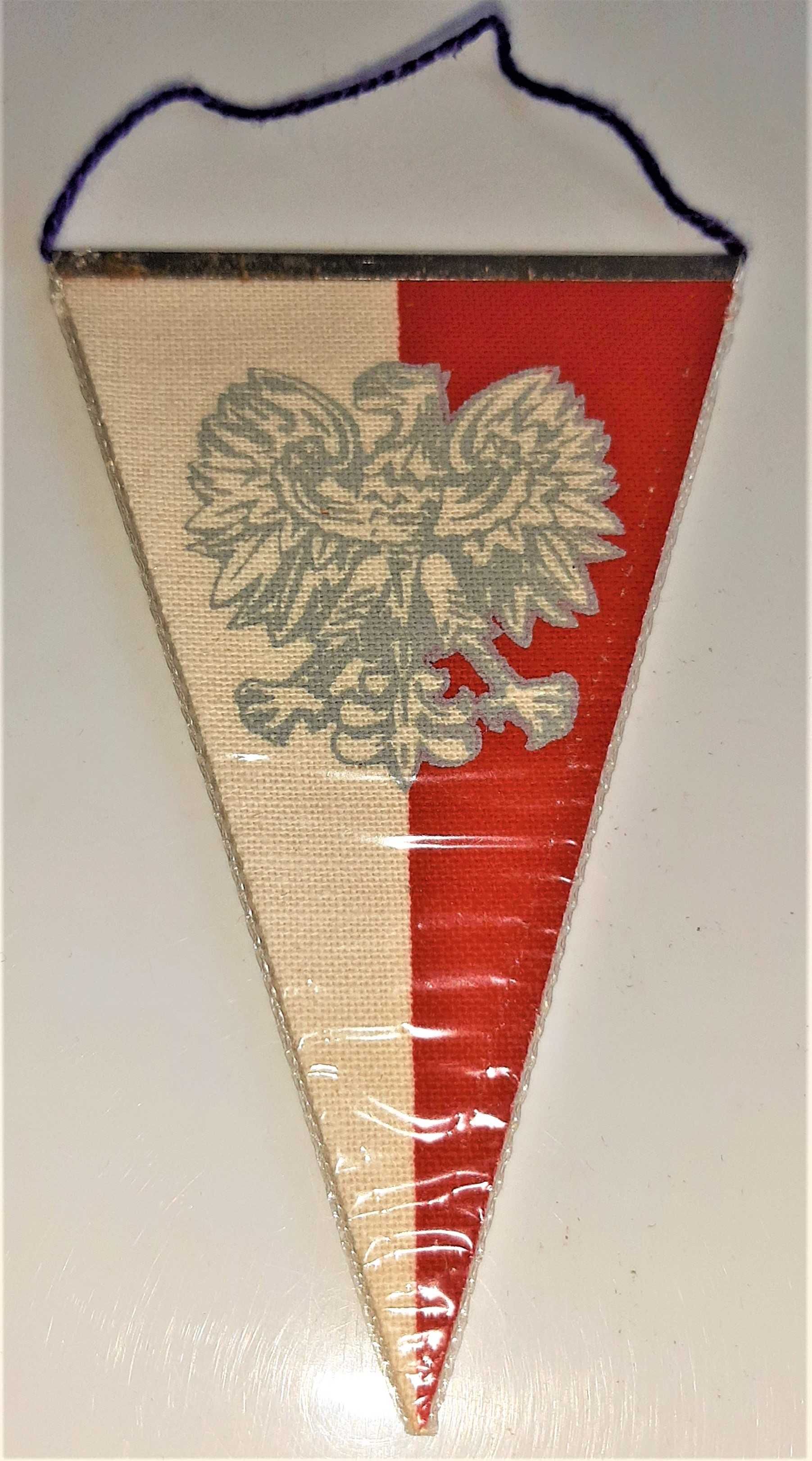 Proporczyk Przemyśl Herb Polska Flaga Orzeł bez korony