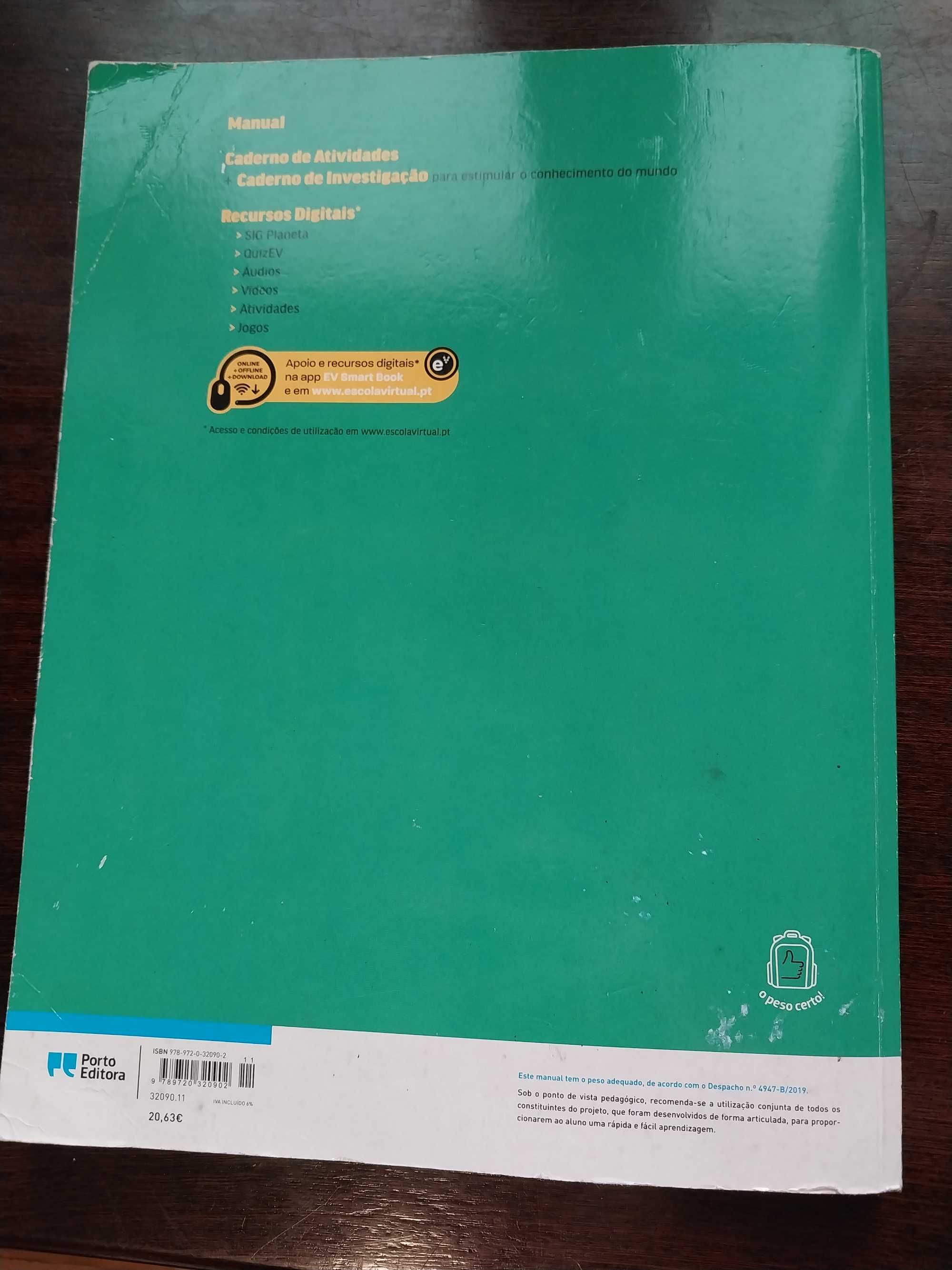 Manual e Caderno de Atividades de Geologia Planeta 8.