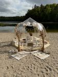 Piknik na plaży namiot na plaży panieński baby shower urodziny