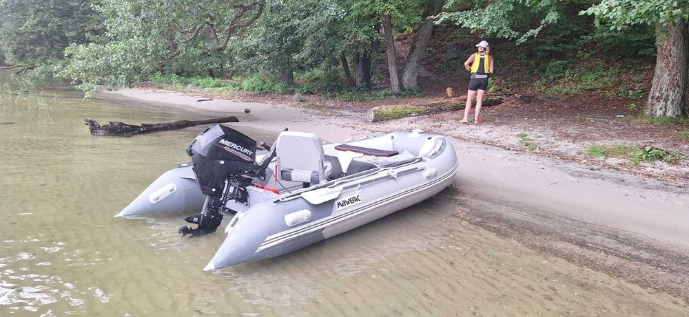 kompletny zestaw , Ponton Maweric 370 DS , Mercury 20 KM , Haibo M250