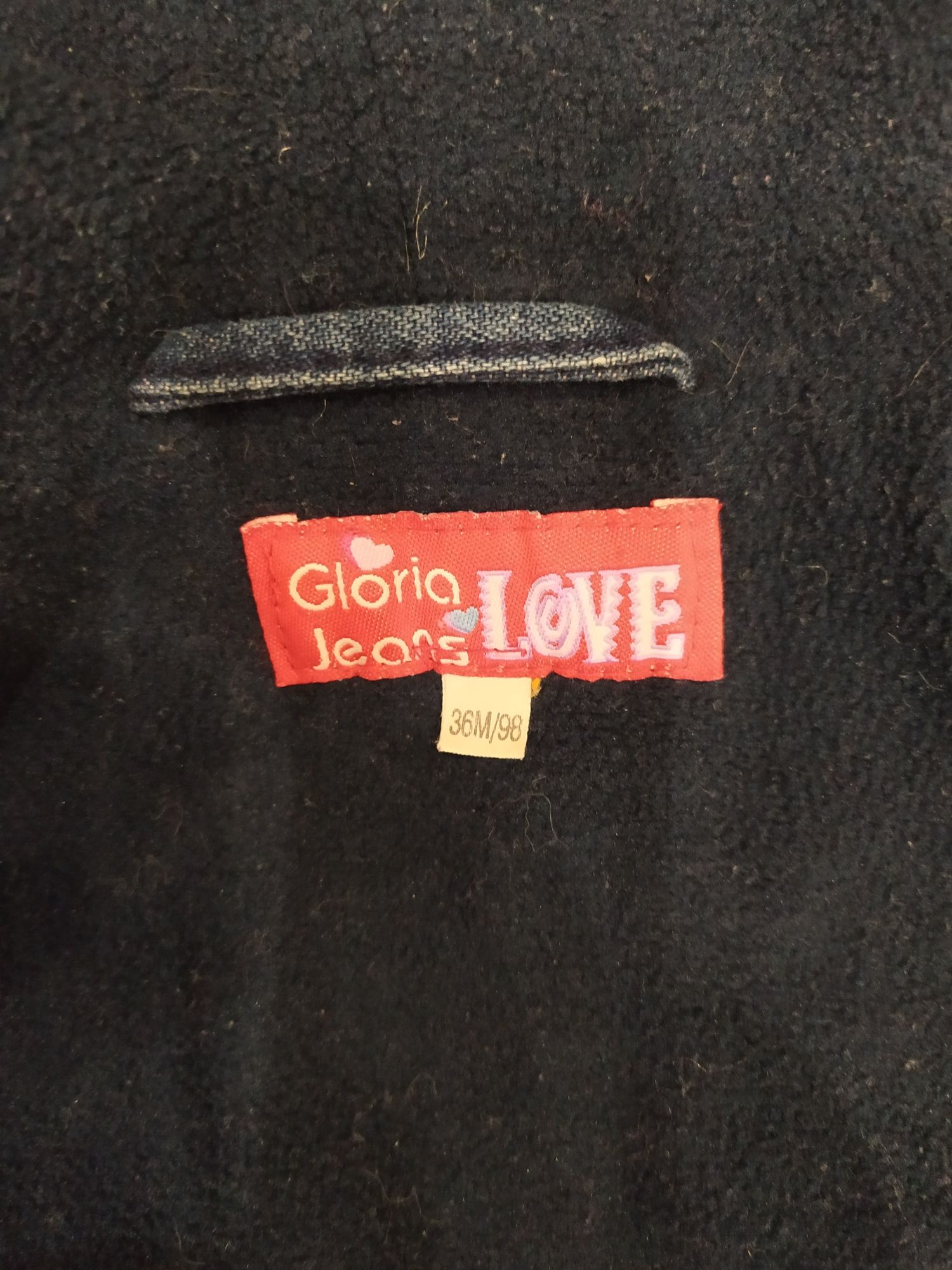 Куртка,ветровка джинсовая на флисе Gloria Jean's на 3-5лет