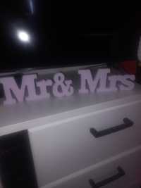 Napisy Mr & Mrs nowe