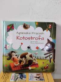 Książeczka książka dla dzieci niemowląt "kotostrofa" Agnieszka Frączek