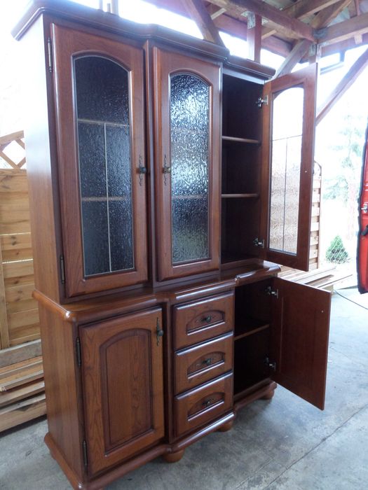 Kredens witryna brw BAWARIA kolor orzech stan bdb WYSYŁKA dowóz