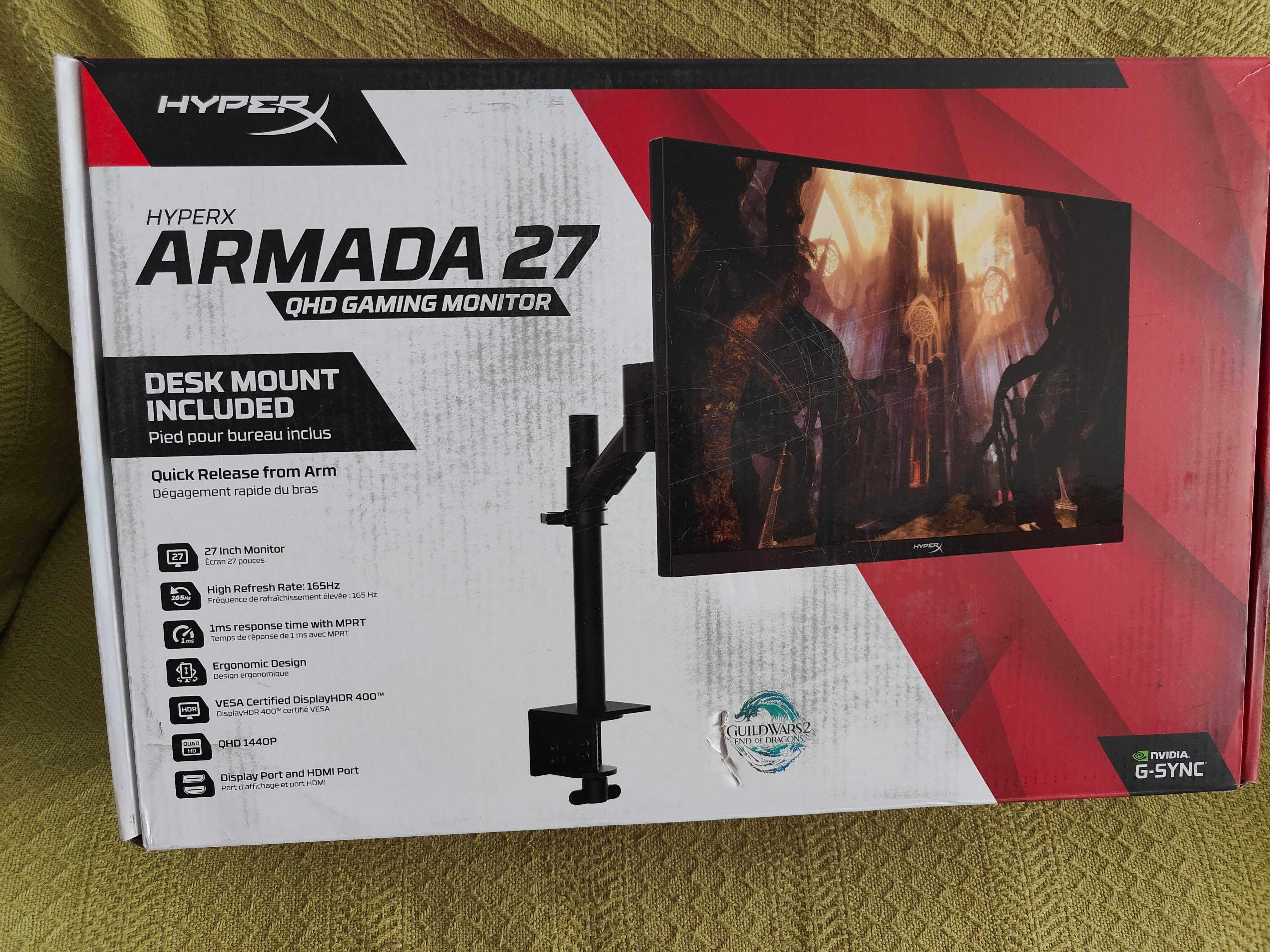 Monitor HyperX Armada 27 2560x1440p 165Hz