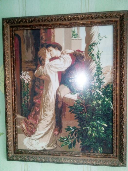 вышитая картина "Ромео и Джульетта" Фрэнка Дикси