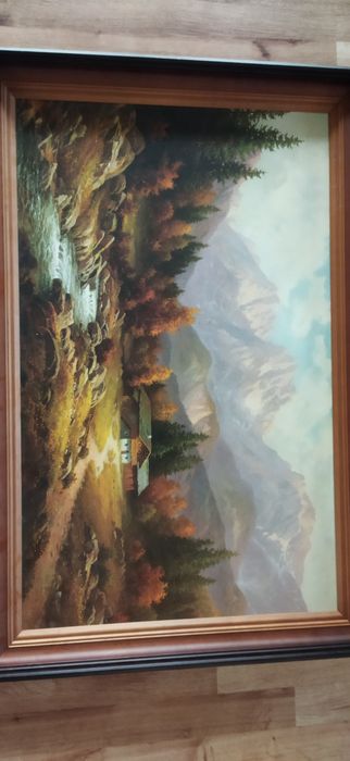 Obraz w drewnianej ramie 90x60, 80x60 2 szt