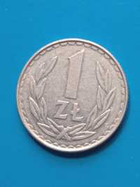 Moneta  1 zł z82 r z czasów PRL u