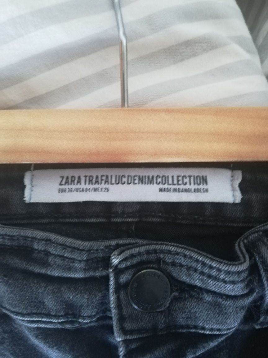 Jeansowe legginsy Zara S