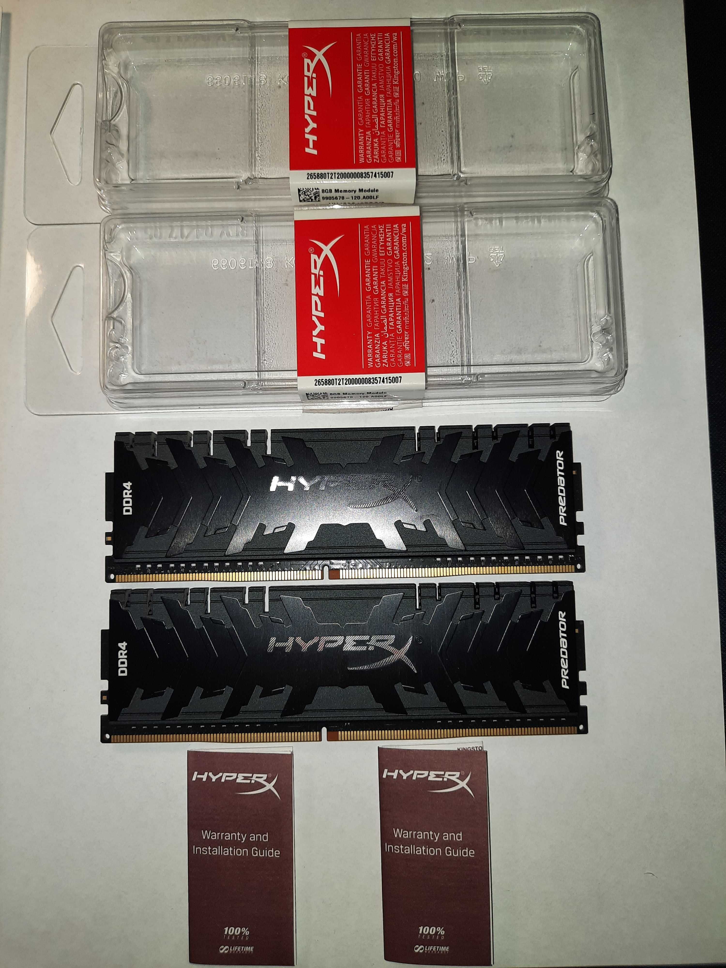 Модуль Пам'яті HyperX Predator 16 ГБ (2×8 ГБ) DDR4 2666 MHz
