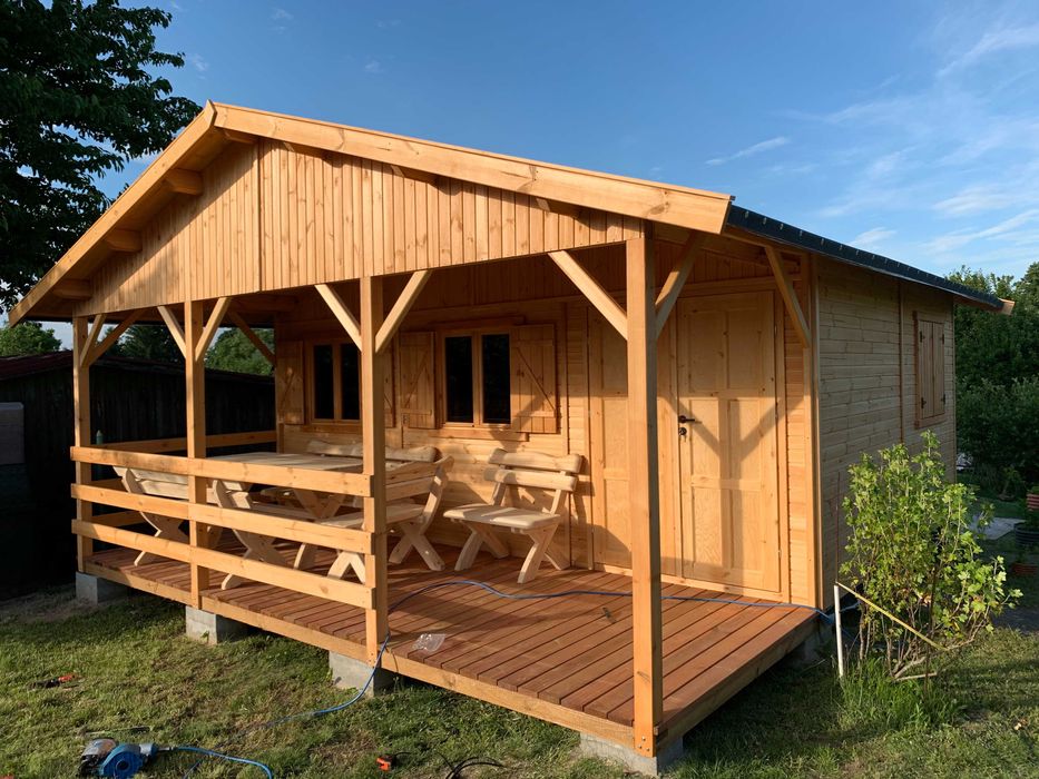 domek drewniany domki drewniane domy z drewna 22 m2 WARBIT