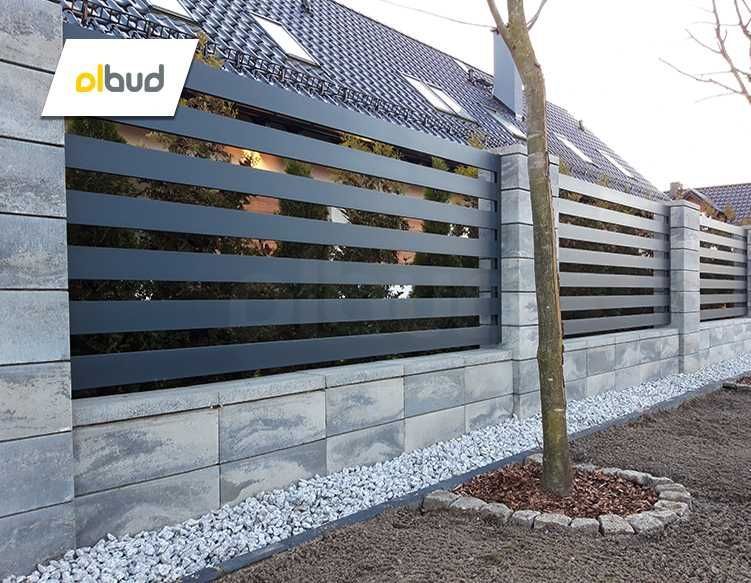 Ogrodzenie aluminiowe nowoczesne ALFEN - Pruszcz Gdański