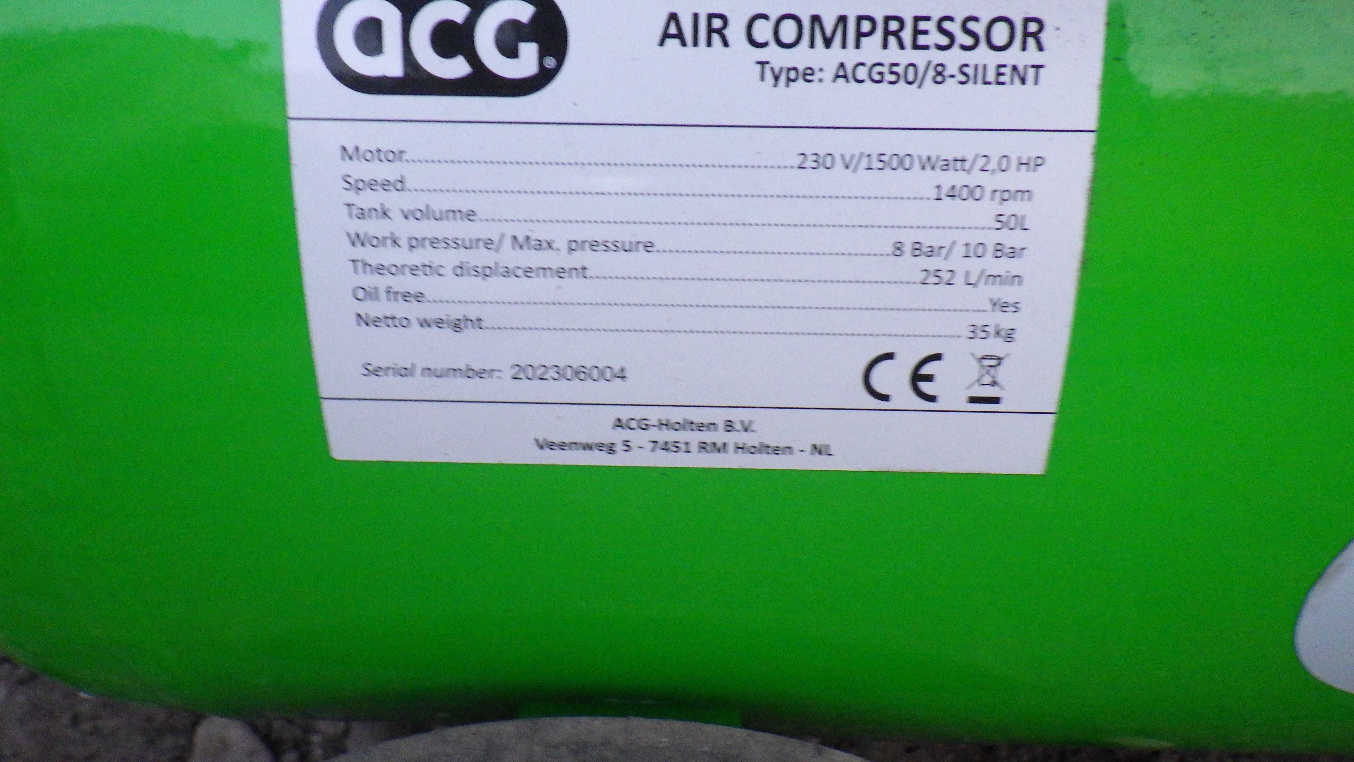 Sprężarka Powietrza /Kompresor Powietrza -Nowy ze Sknadynawii