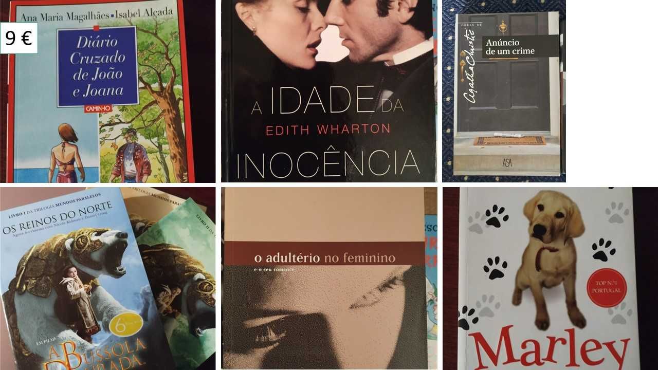 Livros: receitas, saúde, clássicos, para jovens, crime