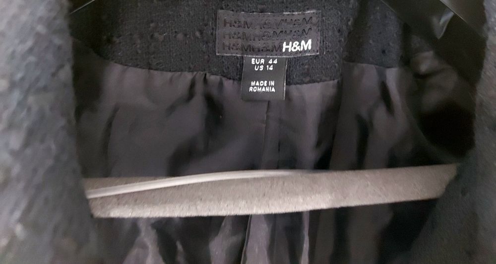 Modna stylowa elegancka garsonka tweedowa garnitur damski XL Reserved