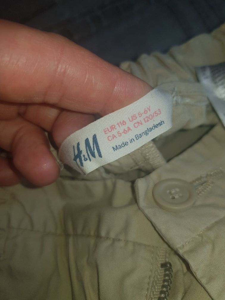Spodnie H&M r. 116 beż