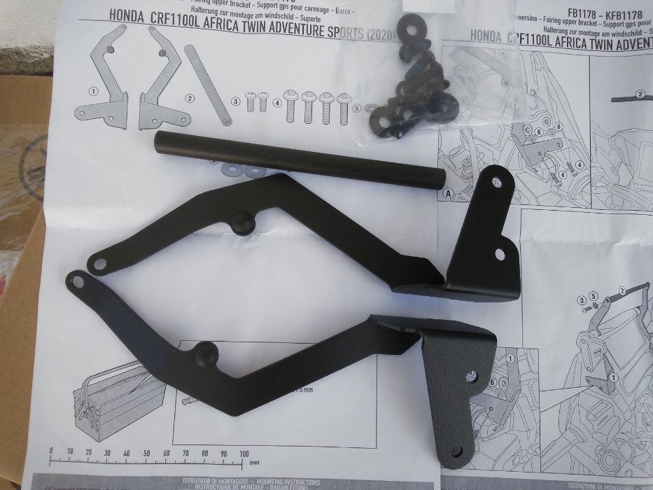 FB1178 CRF1100L ADV (19>24) HONDA GIVI wspornik pod S902/GPS fi 12 mm