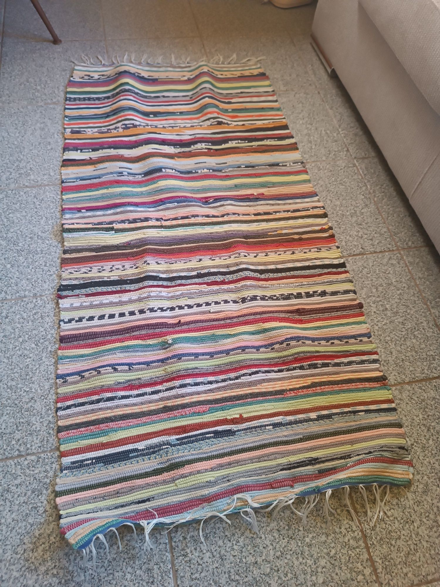Tapetes trapilho de algodão