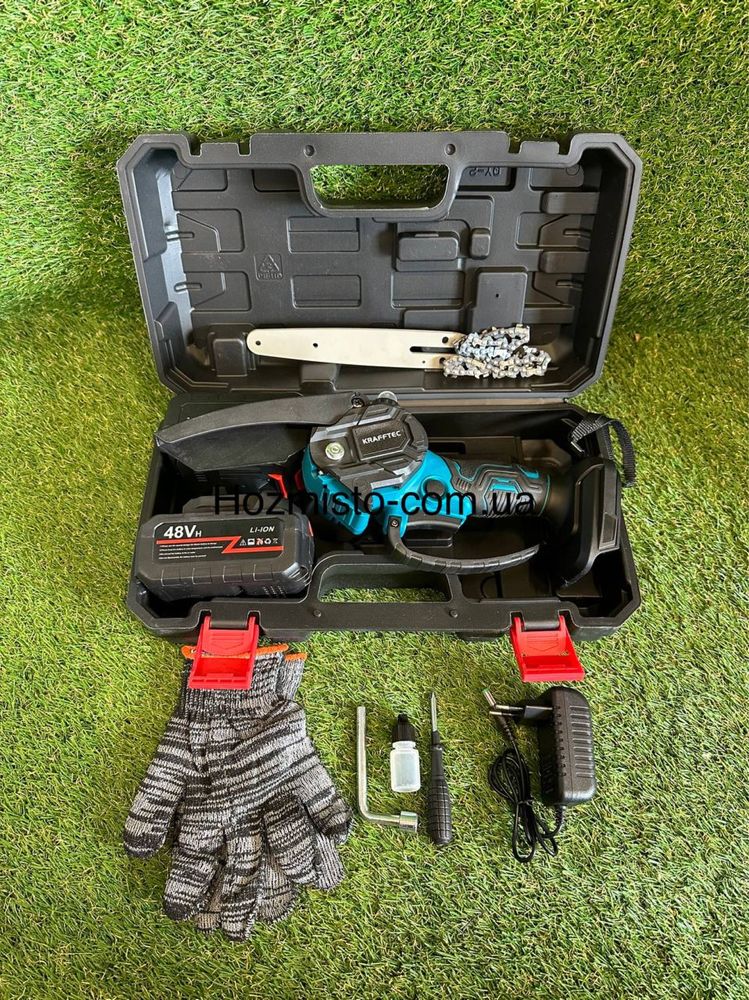 Акумуляторна мініпила Krafftec Німеччина [48 V 6 Ah / 1200 Вт 2 акумул