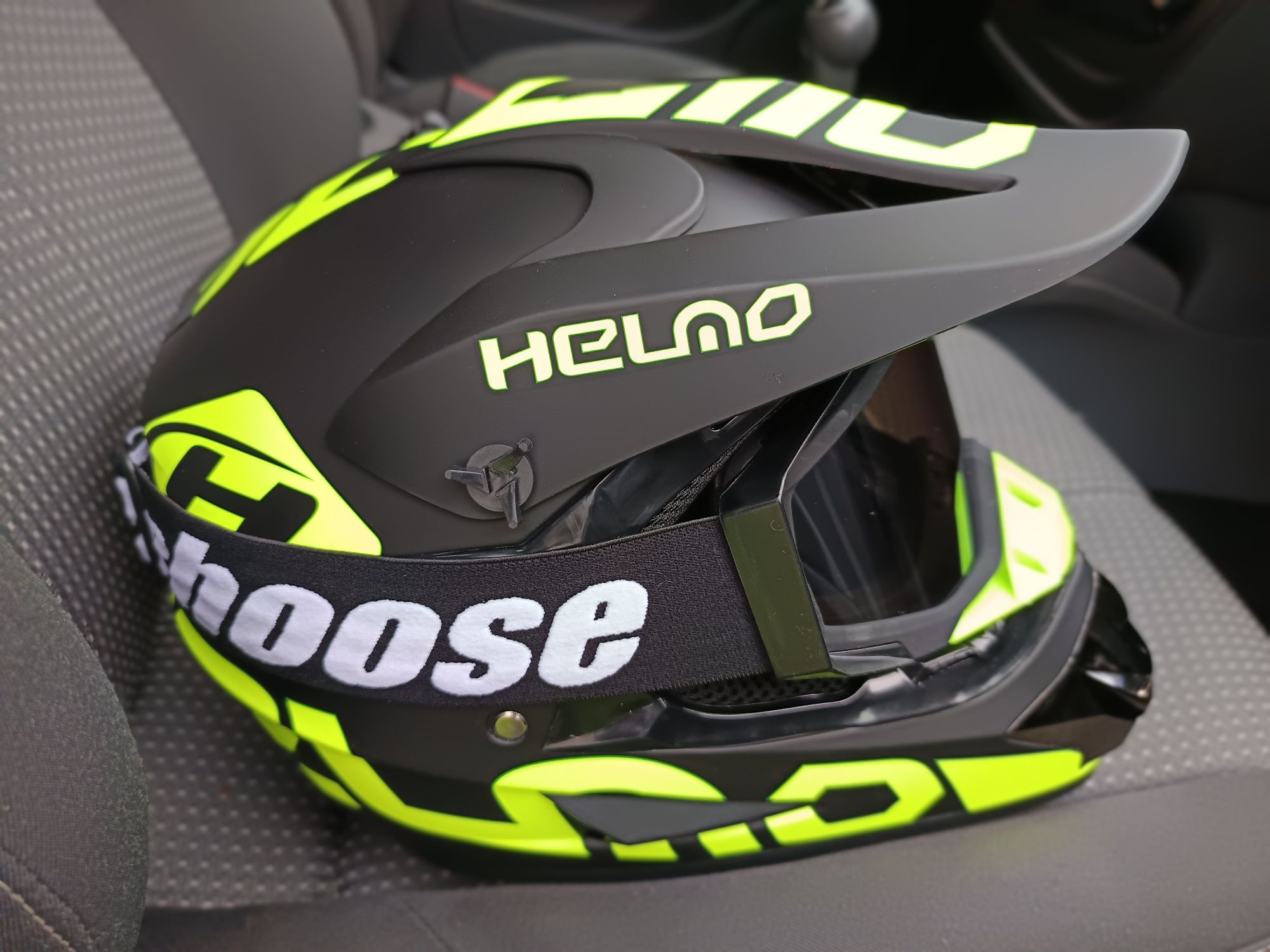 Kask na Cross Quad Rower Hulajnogę+ gogle