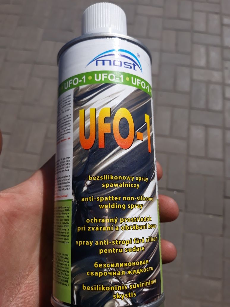 Безсиликоновая сварочная жидкость спрэй для сварки UFO-1 антиокалина