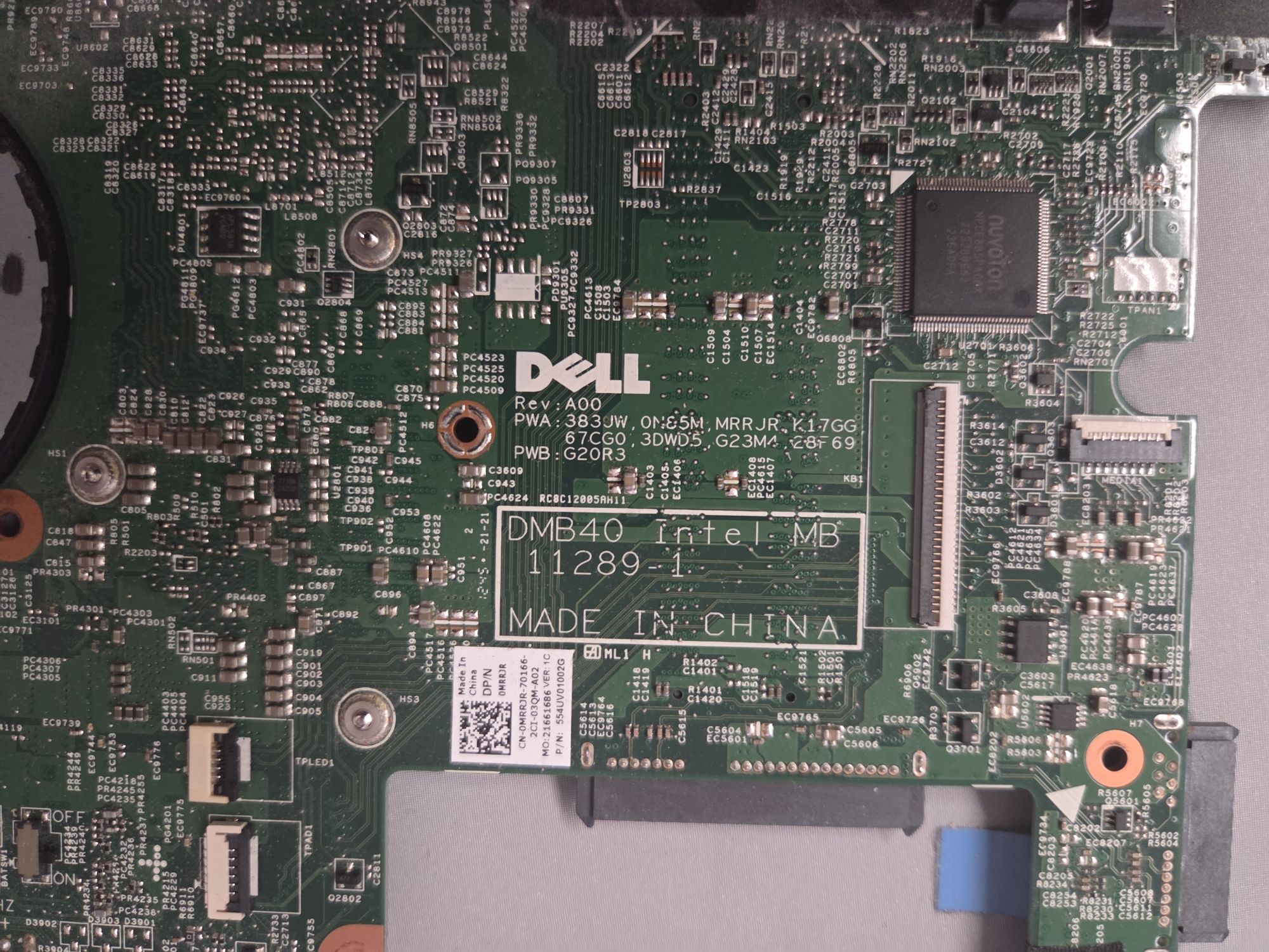 Sprzedam sprawna płytę główną  + i5 do laptopa DELL INSPIRON 14z 5423