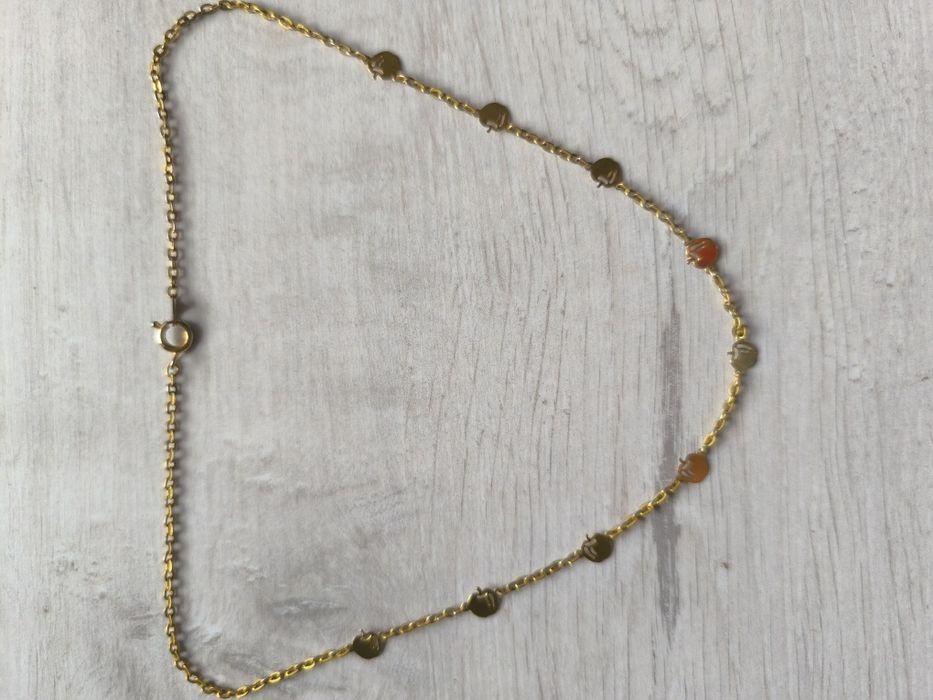 Słodki łańcuszek z jabłuszkami vintage retro