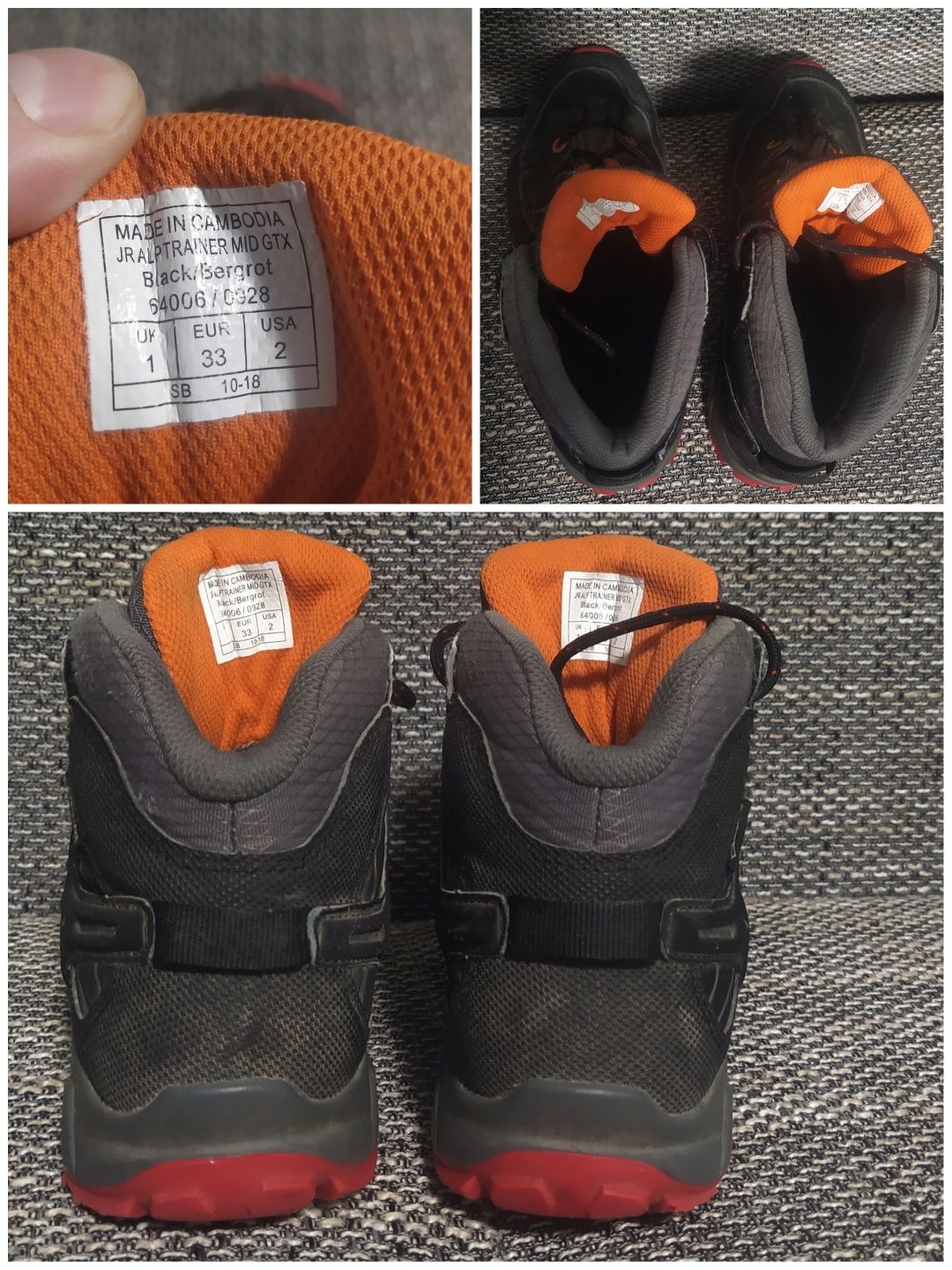 Трекінгові черевики Salewa JR Alp Trainer Mid GTX 33 роз. 22см устілка