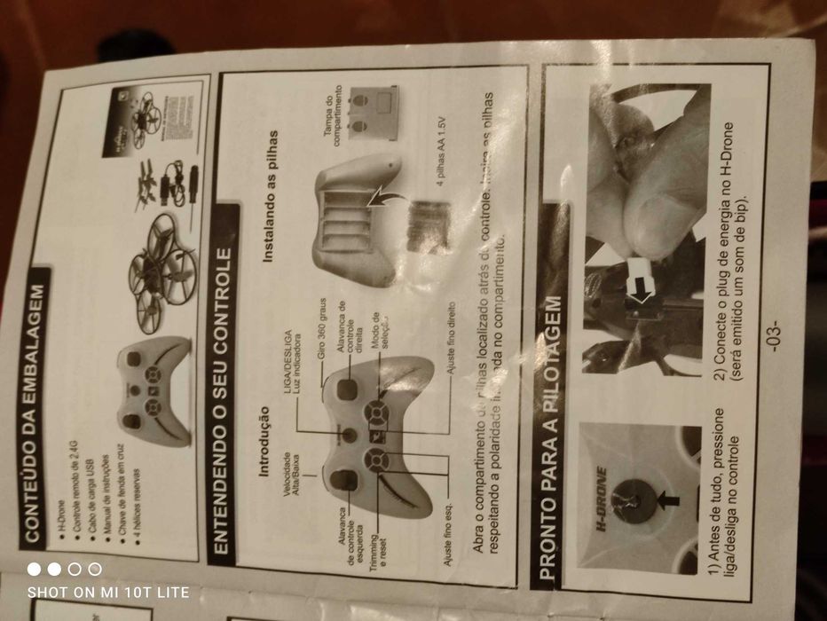 H-drone H-18 com manual de instruções