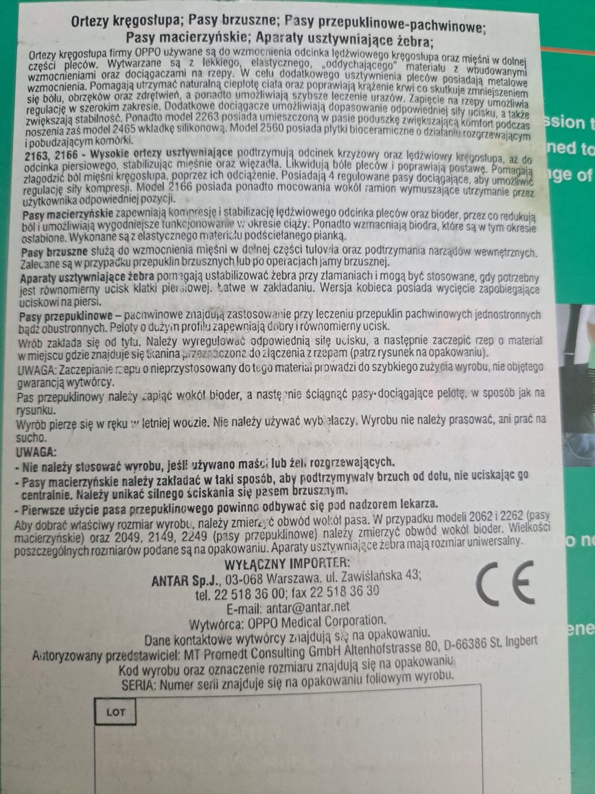 Pas lędźwiowy Oppo 2169