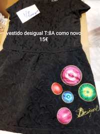 Vestidos da Desigual  tamanho 8Anos Novo