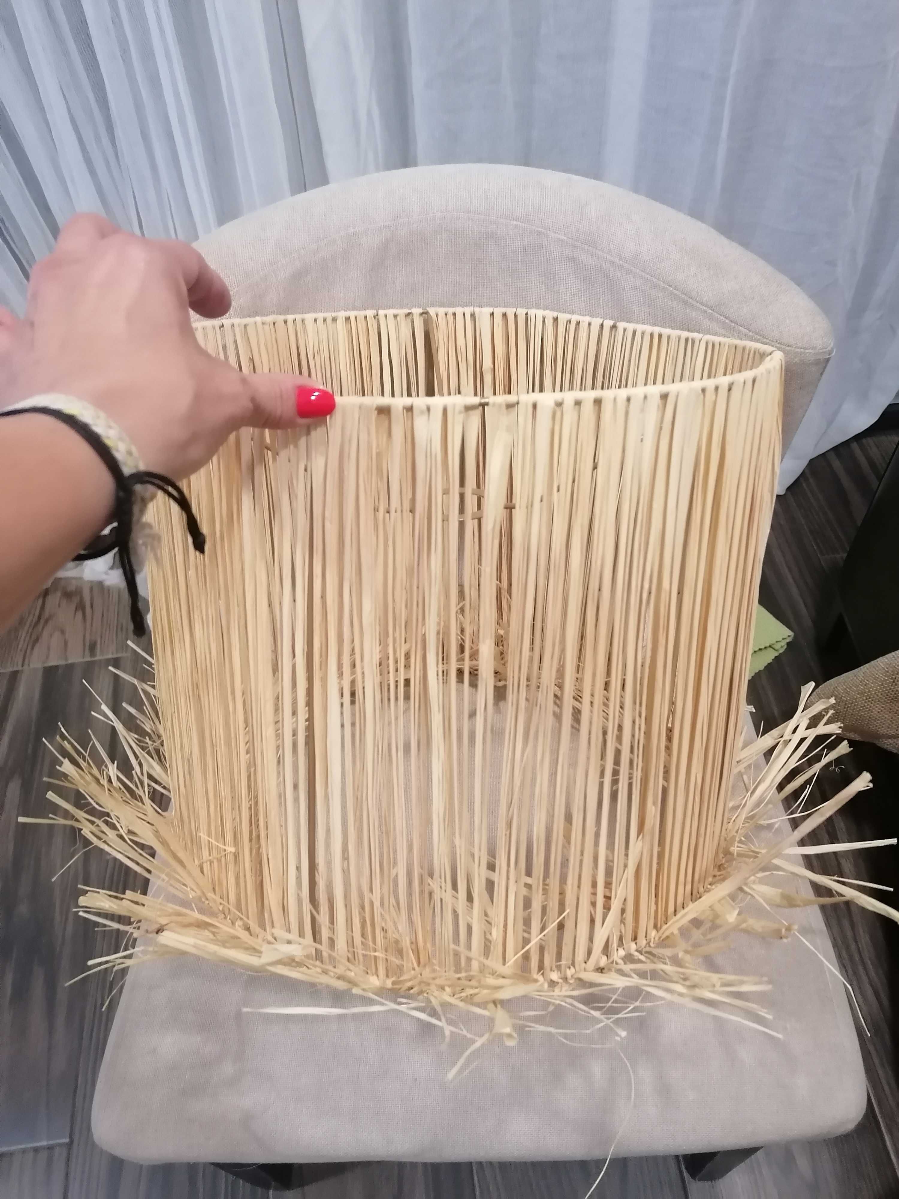 Abajour Para candeeiro ráfia natural