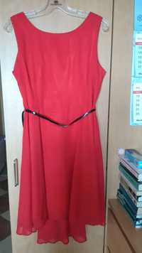 Sukienka czerwona rozmiar 44 raz ubrana