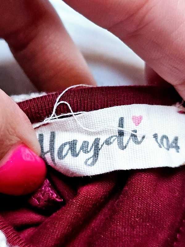 Sukienka Haydi bordowa rozmiar 104 jak nowa