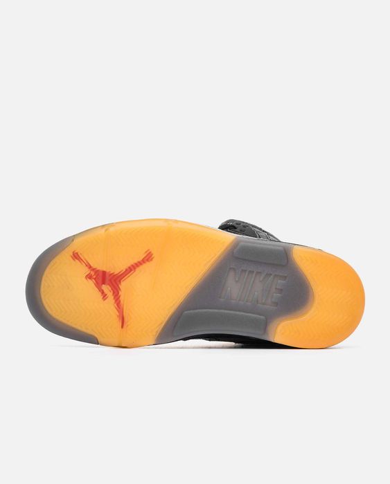 Мужские кроссовки Nike Jordan 5 Retro Off-White "Black" 41-45