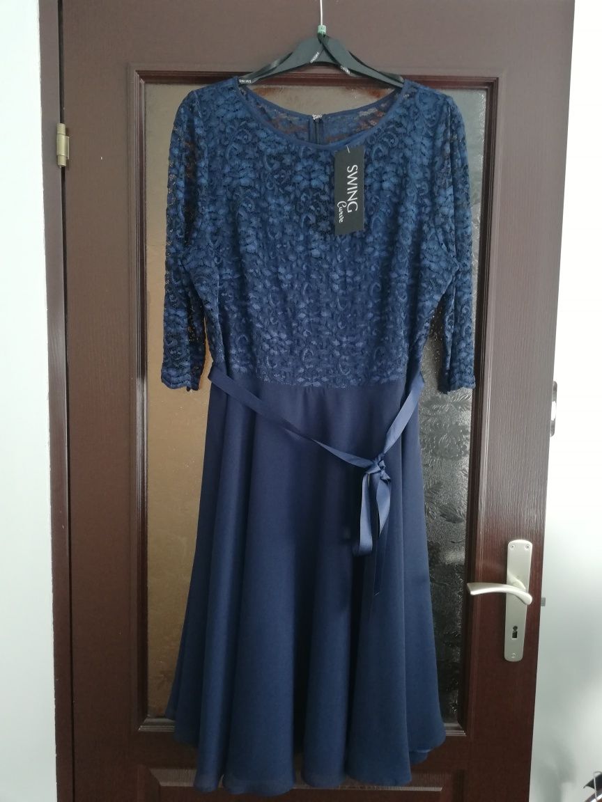 NOWA sukienka koktajlowa Swing Curve 48 XXXL