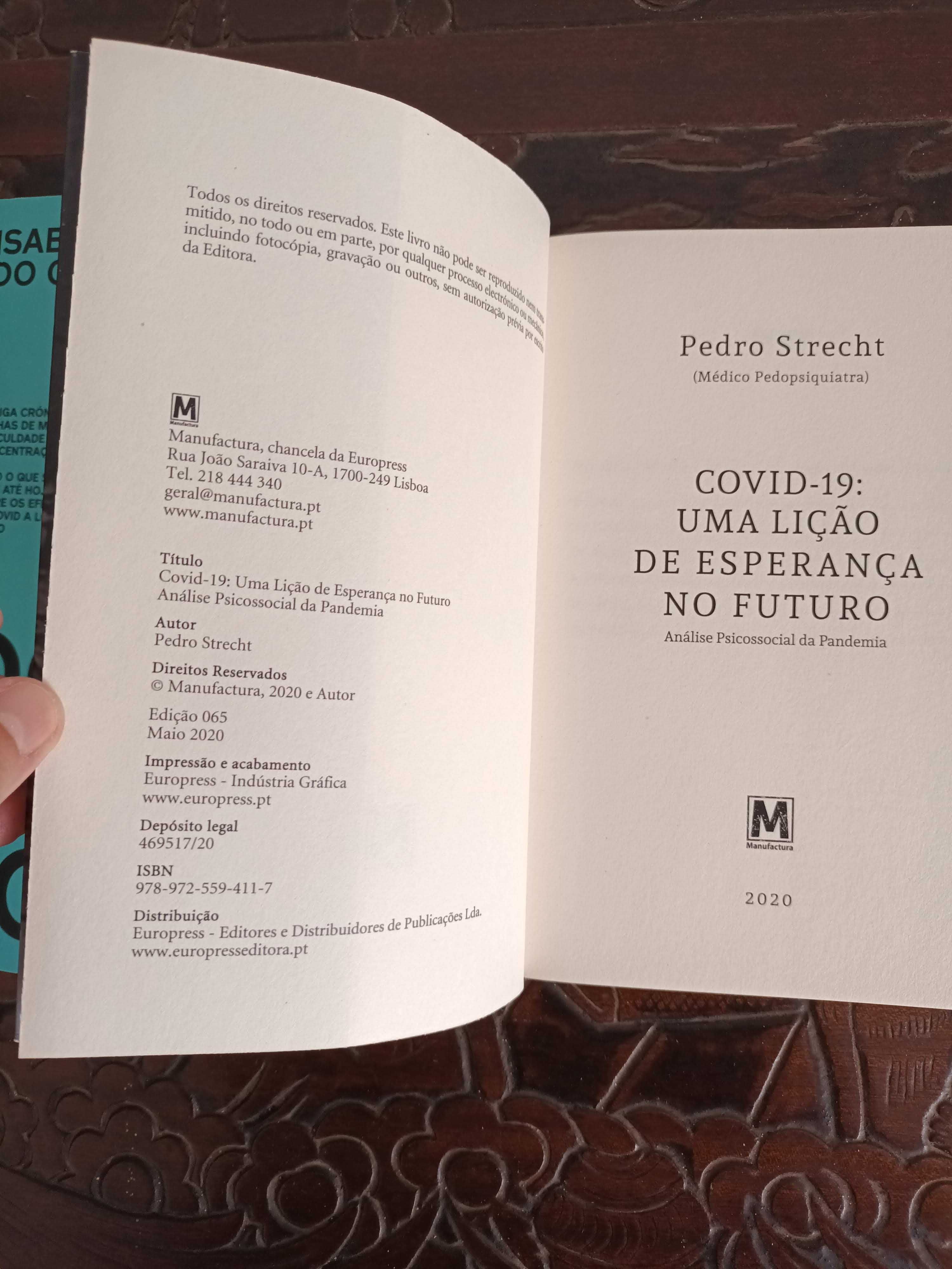 Livros sobre Covid - Isabel do Carmo e Pedro Strecht