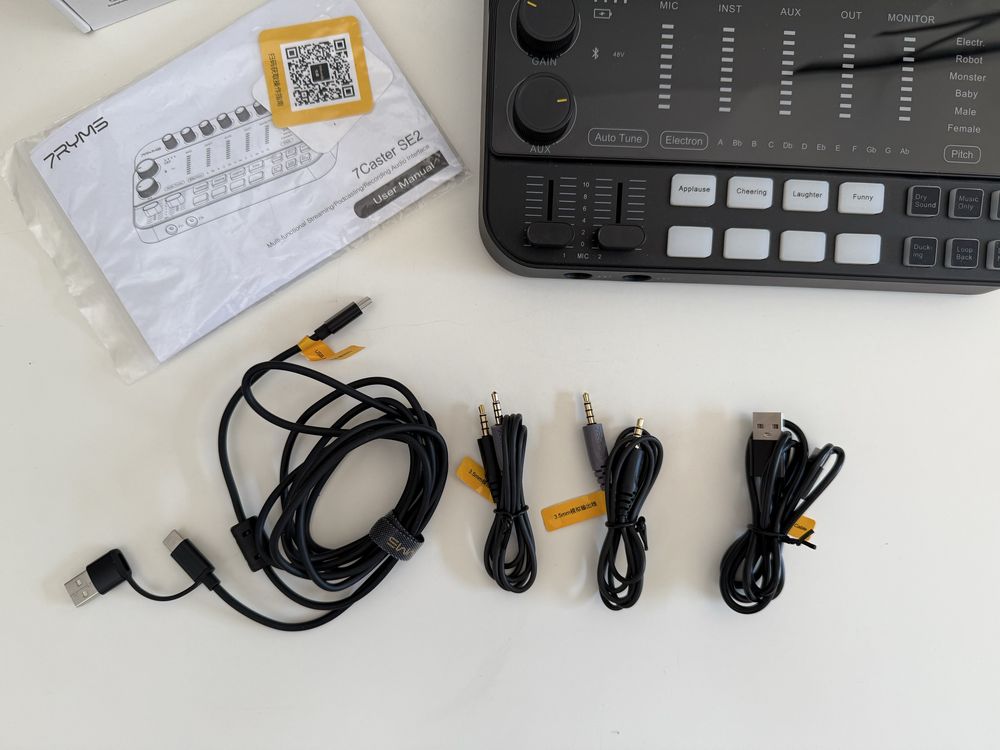 7Ryms Interfejs audio 7Caster SE2 do nagrywania podcastów