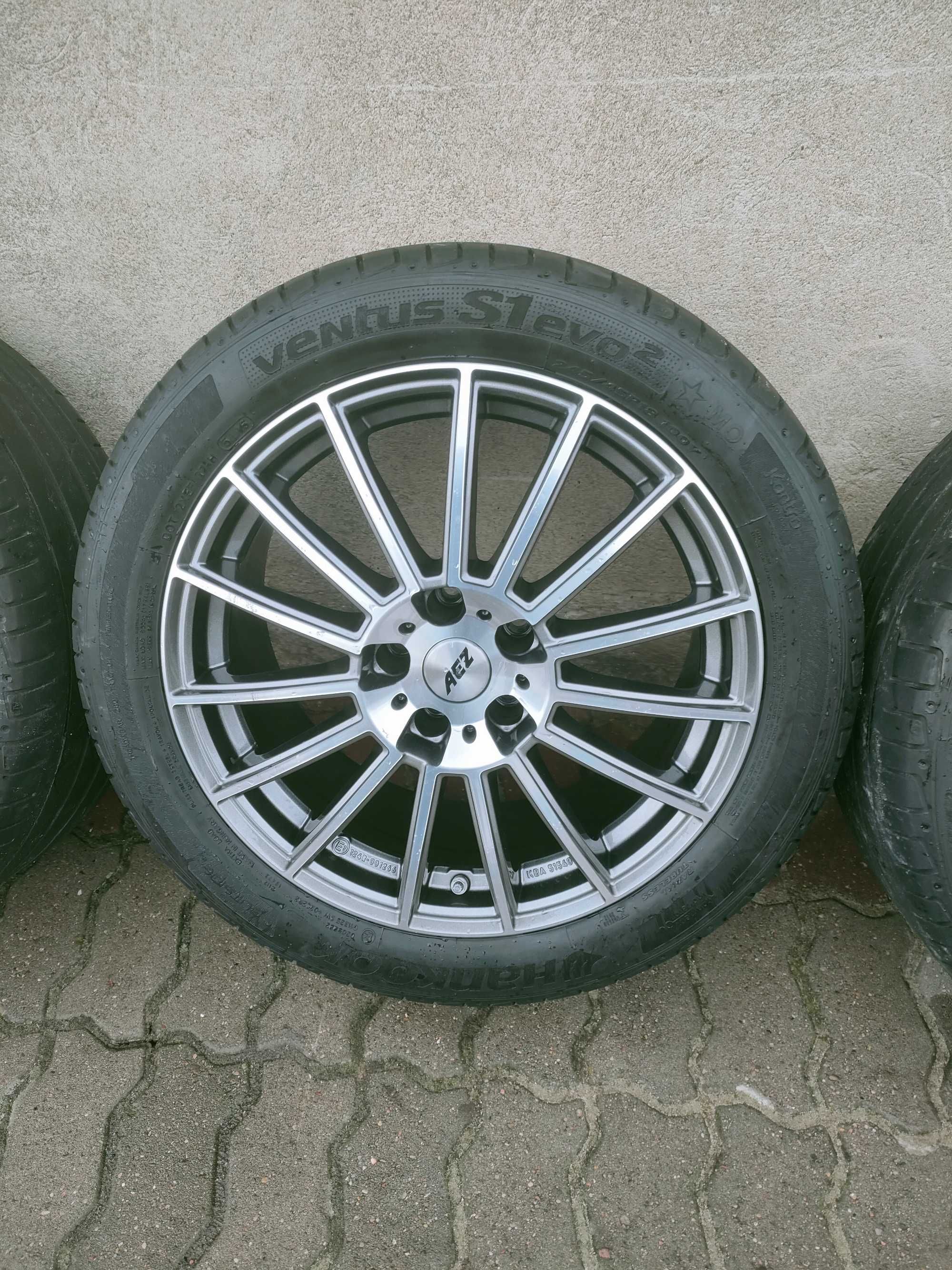 JAK NOWE 245/45R18 Koła letnie 5x112 5mm BMW Audi AEZ