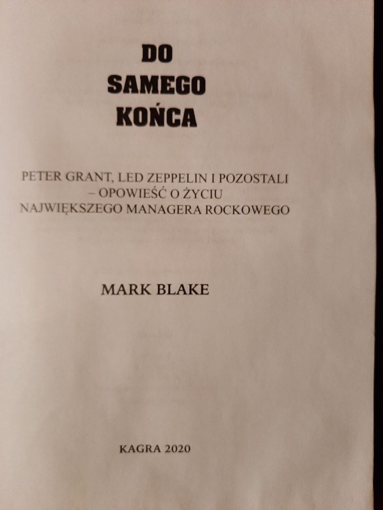 Led Zeppelin "Do samego konca" Peter Grant
