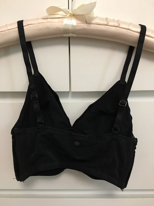 Aksamitny welurowy top biustonosz H&M 36 Nowy