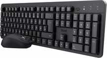 trust ymoii silent keyboard mouse set bezprzewodowy hiszpański układ