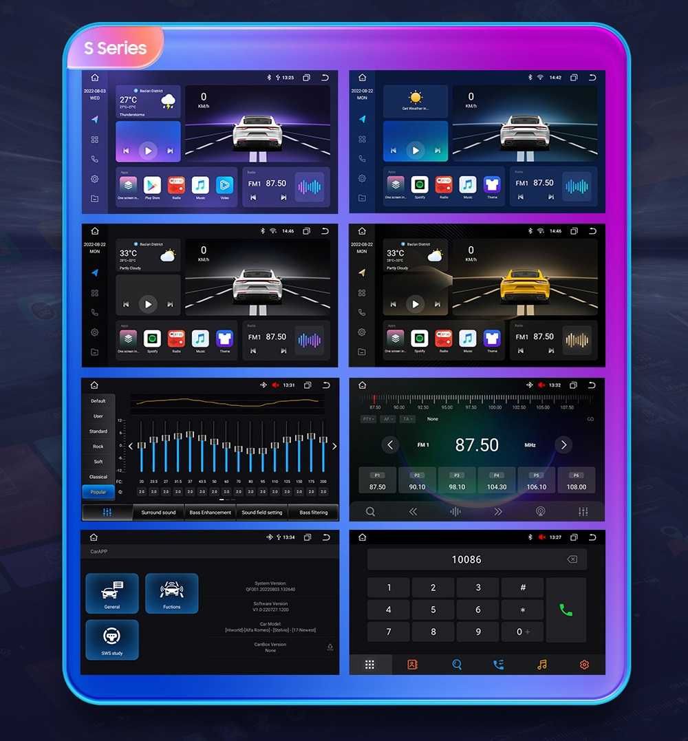 Radio RDS DAB+ CarPlay Android WiFi 4G GPS Ford Focus S-Max Mondeo MK4
